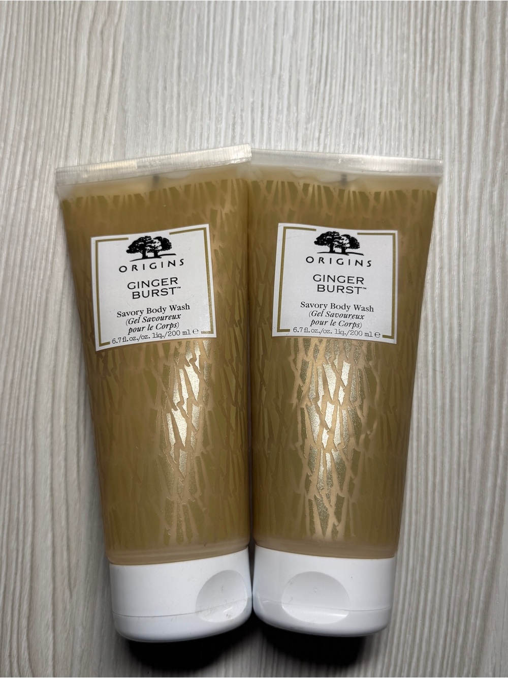 2x Origins Ginger Burst Savory Body Wash 200ml Each